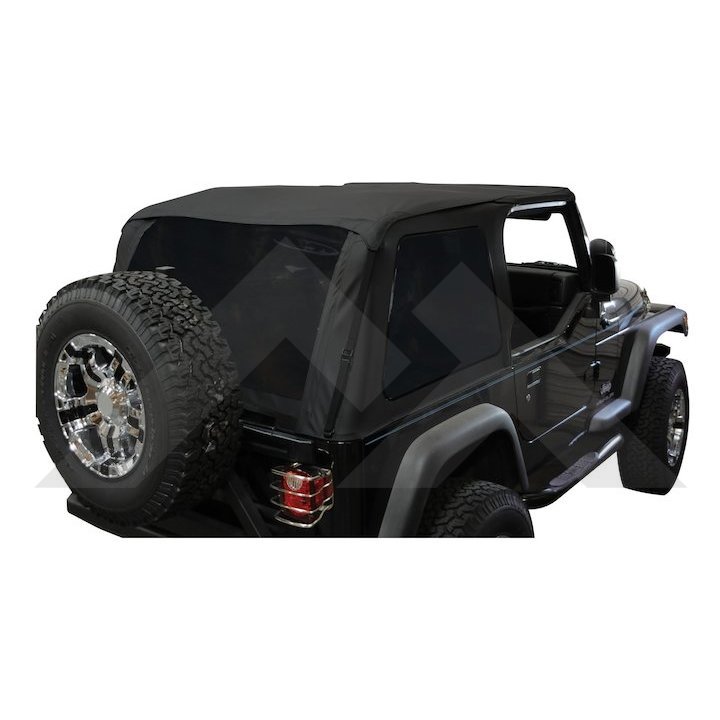 Bowless Soft Top (Black Diamond w/ Tint): RT Off-Road