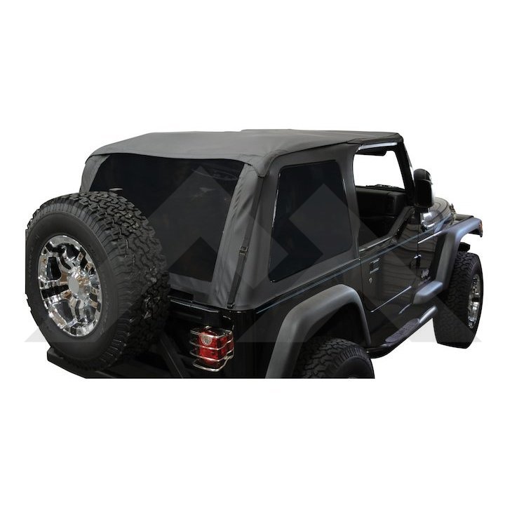 Bowless Soft Top (Black Diamond): RT Off-Road Bowless Soft Top (Black Diamond): RT Off-Road
