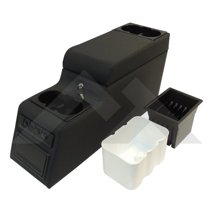 Deluxe Locking Center Console (Black Denim): RT Off-Road