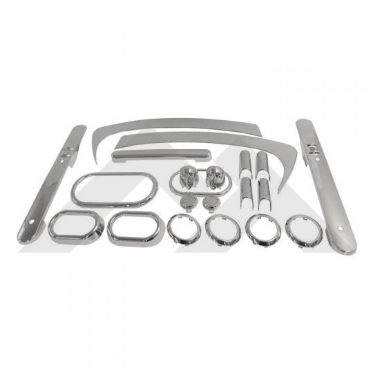 Complete Interior Trim Kit (2-Door; Chrome): RT Off-Road