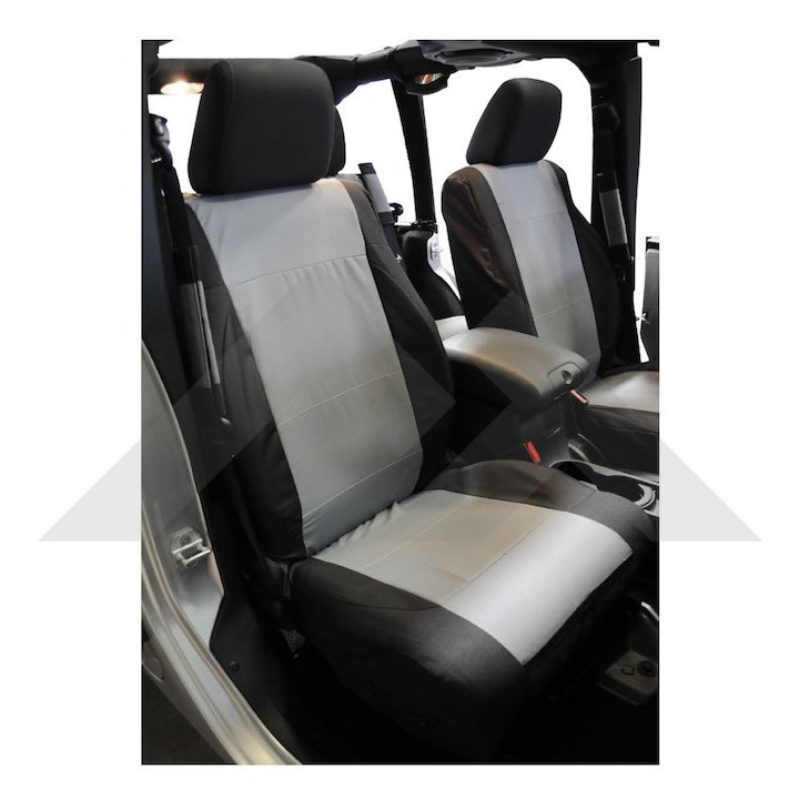 Front Seat Covers (Black/Gray): RT Off-Road